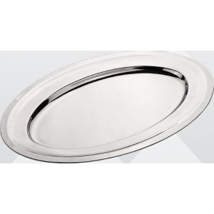 PLATEAU OVALE EN INOX 35cm...